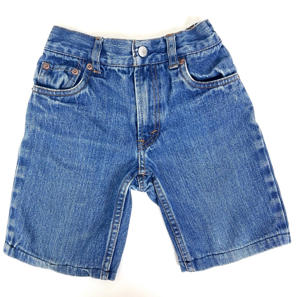 Vintage Levi’s 526 Relaxed Fit Elastic Back Denim Jorts Shorts